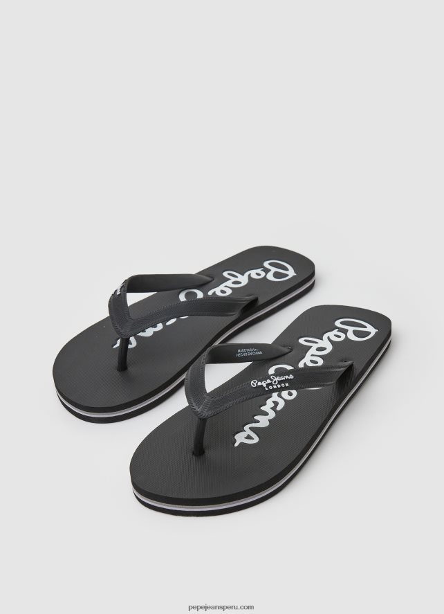 hombres chanclas de playa básicas bay beach Pepe Jeans 44JTZ1265 negro - Imagen 3