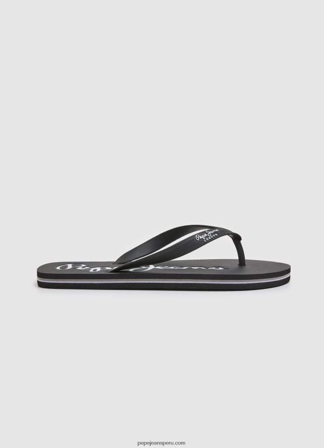hombres_chanclas_de_playa_basicas_bay_beach_pepe_jeans_44jtz1265_negro.jpg hombres chanclas de playa básicas bay beach Pepe Jeans 44JTZ1265 negro - Imagen 1