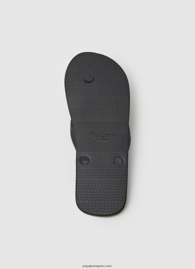 hombres chanclas de playa con logo de bay beach Pepe Jeans 44JTZ1268 ejército - Imagen 5