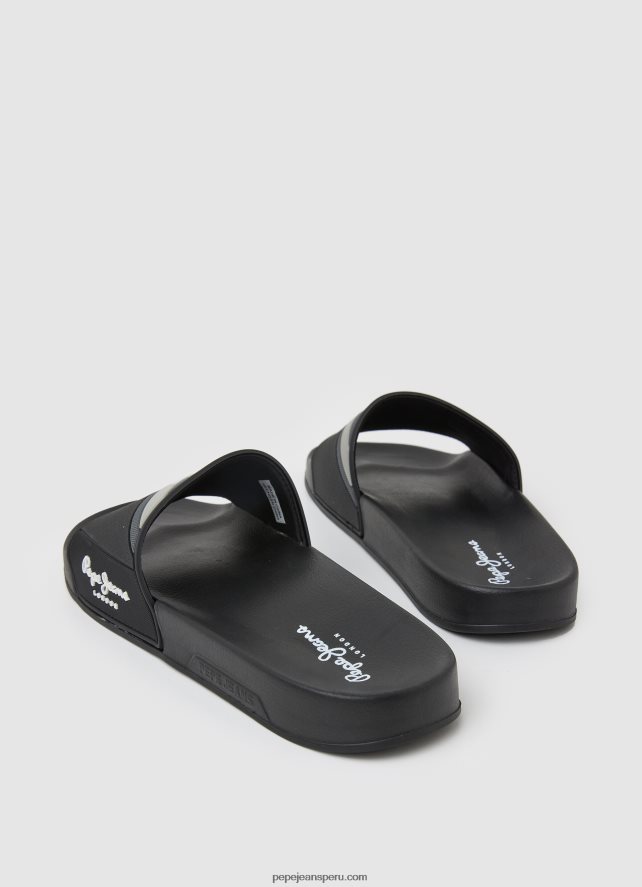 hombres chanclas de playa con textura deslizante Pepe Jeans 44JTZ1263 negro - Imagen 4