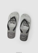 hombres chanclas de playa de mar de ballenas Pepe Jeans 44JTZ1262 negro - Imagen 2