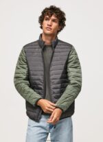 hombres chaqueta acolchada Pepe Jeans 44JTZ837 negro lavado