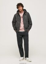 hombres chaqueta con forro polar Pepe Jeans 44JTZ836 negro lavado - Imagen 2