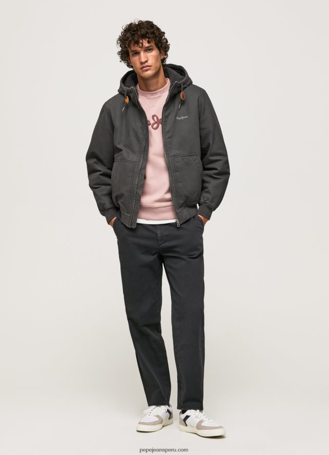 hombres chaqueta con forro polar Pepe Jeans 44JTZ836 negro lavado - Imagen 2