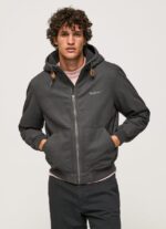hombres chaqueta con forro polar Pepe Jeans 44JTZ836 negro lavado