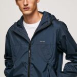 hombres chaqueta cortavientos con capucha Pepe Jeans 44JTZ828 dulwich
