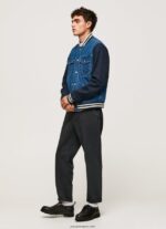 hombres chaqueta de tejido combinado Pepe Jeans 44JTZ846 mezclilla - Imagen 3