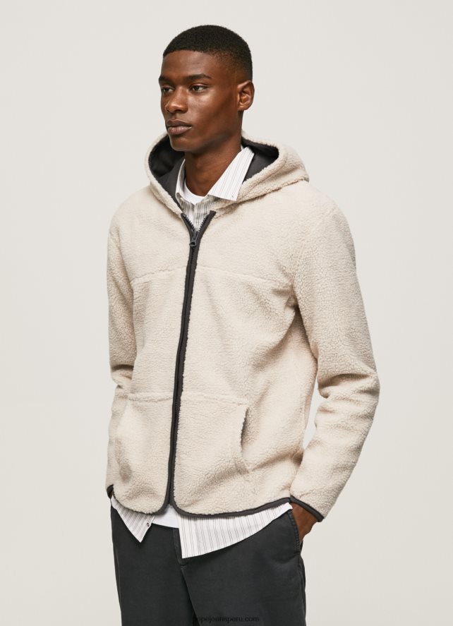 hombres_chaqueta_deportiva_de_oveja_pepe_jeans_44jtz870_piedra.jpg hombres chaqueta deportiva de oveja Pepe Jeans 44JTZ870 piedra - Imagen 1