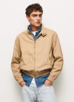hombres chaqueta harrington de algodón Pepe Jeans 44JTZ830 camello - Imagen 2