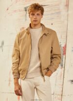 hombres chaqueta harrington de algodón Pepe Jeans 44JTZ830 camello
