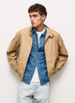 hombres chaqueta harrington de algodón Pepe Jeans 44JTZ830 camello - Imagen 4