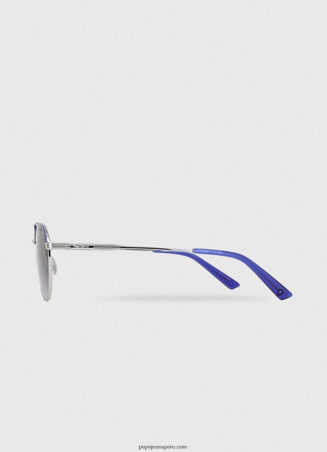 hombres gafas de sol de aviador Pepe Jeans 44JTZ1307 plata - Imagen 3