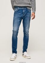 hombres jeans ajustados de tiro medio Mason Pepe Jeans 44JTZ791 mezclilla - Imagen 2