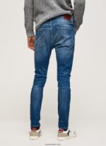 hombres jeans ajustados de tiro medio Mason Pepe Jeans 44JTZ791 mezclilla - Imagen 5