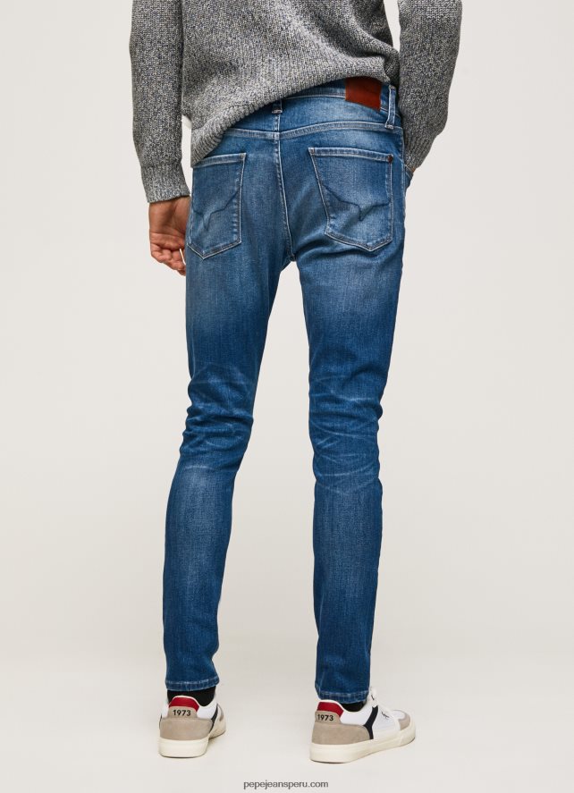 hombres jeans ajustados de tiro medio Mason Pepe Jeans 44JTZ791 mezclilla - Imagen 5