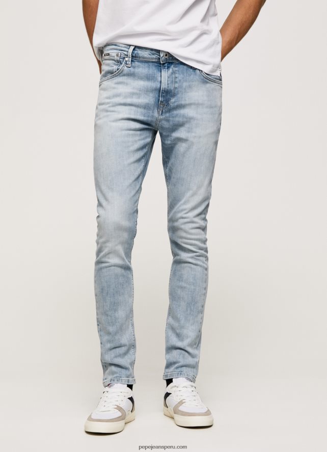 hombres jeans ajustados de tiro medio Mason Pepe Jeans 44JTZ792 mezclilla - Imagen 2