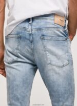 hombres jeans ajustados de tiro medio Mason Pepe Jeans 44JTZ792 mezclilla - Imagen 5