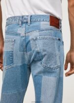 hombres jeans callen de tiro medio Pepe Jeans 44JTZ816 mezclilla - Imagen 4