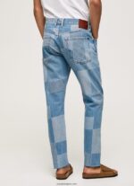 hombres jeans callen de tiro medio Pepe Jeans 44JTZ816 mezclilla - Imagen 5