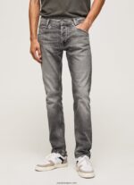 hombres jeans con tiro medio y corte estándar Pepe Jeans 44JTZ802 mezclilla - Imagen 2