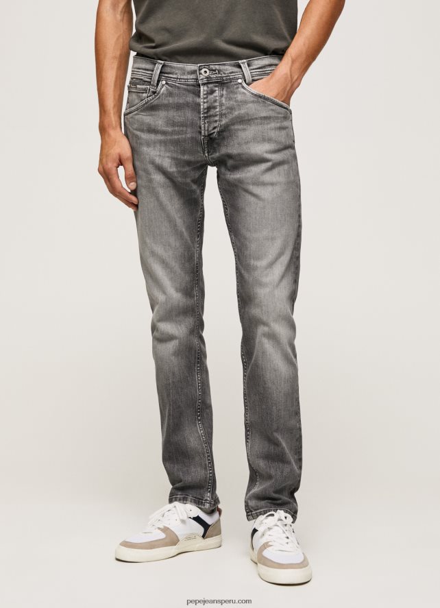 hombres jeans con tiro medio y corte estándar Pepe Jeans 44JTZ802 mezclilla - Imagen 2