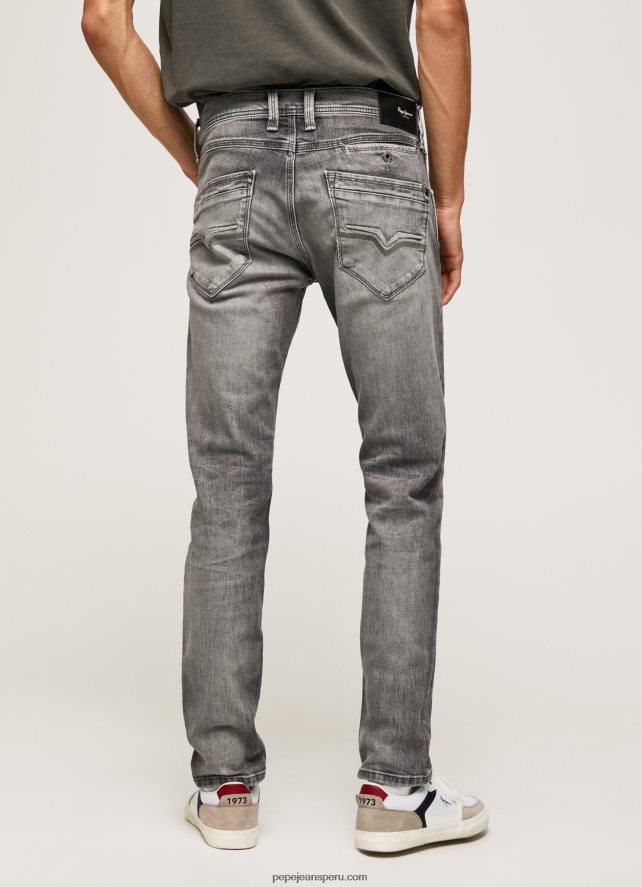 hombres jeans con tiro medio y corte estándar Pepe Jeans 44JTZ802 mezclilla - Imagen 4
