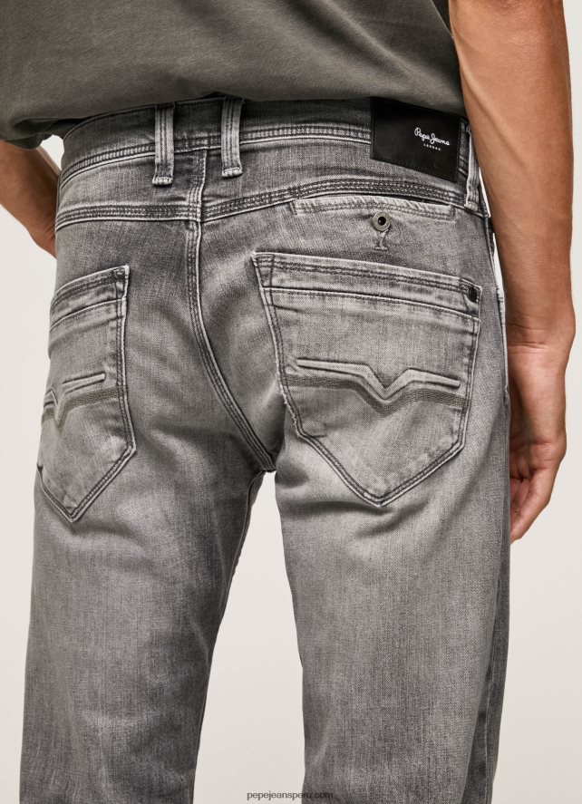 hombres jeans con tiro medio y corte estándar Pepe Jeans 44JTZ802 mezclilla - Imagen 5