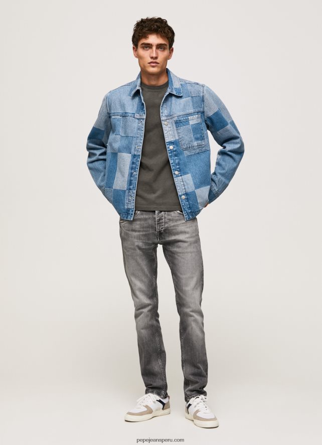 hombres jeans con tiro medio y corte estándar Pepe Jeans 44JTZ802 mezclilla - Imagen 1