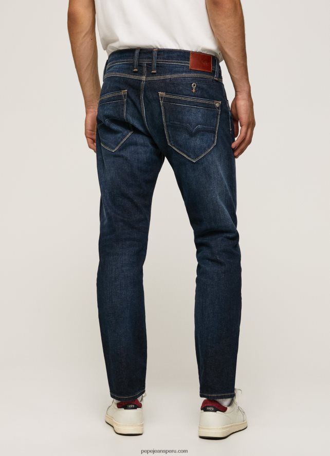 hombres jeans con tiro medio y corte estándar Pepe Jeans 44JTZ805 mezclilla - Imagen 5