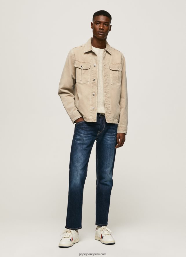 hombres jeans con tiro medio y corte estándar Pepe Jeans 44JTZ805 mezclilla - Imagen 1