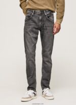 hombres jeans track de tiro medio Pepe Jeans 44JTZ800 mezclilla - Imagen 2