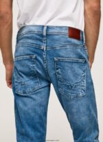 hombres jeans track de tiro medio Pepe Jeans 44JTZ803 mezclilla - Imagen 5