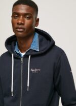 hombres jersey con cremallera y logo estampado Pepe Jeans 44JTZ905 dulwich - Imagen 3