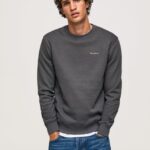 hombres jersey con estampado fotográfico Pepe Jeans 44JTZ885 negro lavado