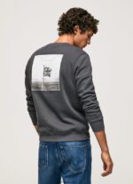 hombres jersey con estampado fotográfico Pepe Jeans 44JTZ885 negro lavado - Imagen 4