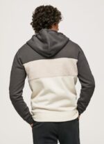 hombres jersey de algodón con cremallera Pepe Jeans 44JTZ892 negro lavado - Imagen 4