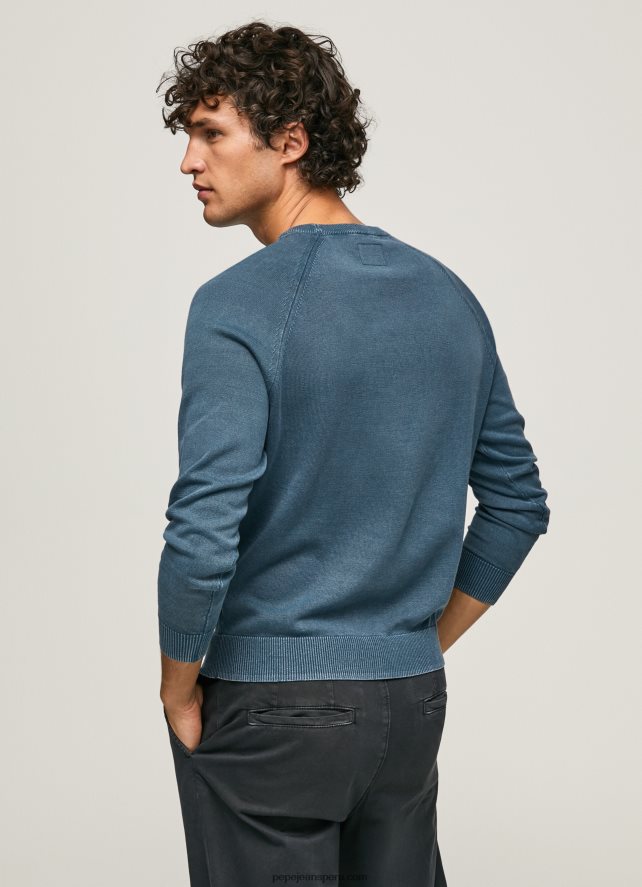 hombres jersey de algodón con cuello redondo Pepe Jeans 44JTZ864 jarman - Imagen 4
