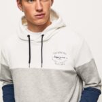 hombres jersey de algodón con diseño colour block Pepe Jeans 44JTZ871 jarman