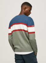 hombres jersey de algodón con estampado de rayas Pepe Jeans 44JTZ849 fundición - Imagen 4