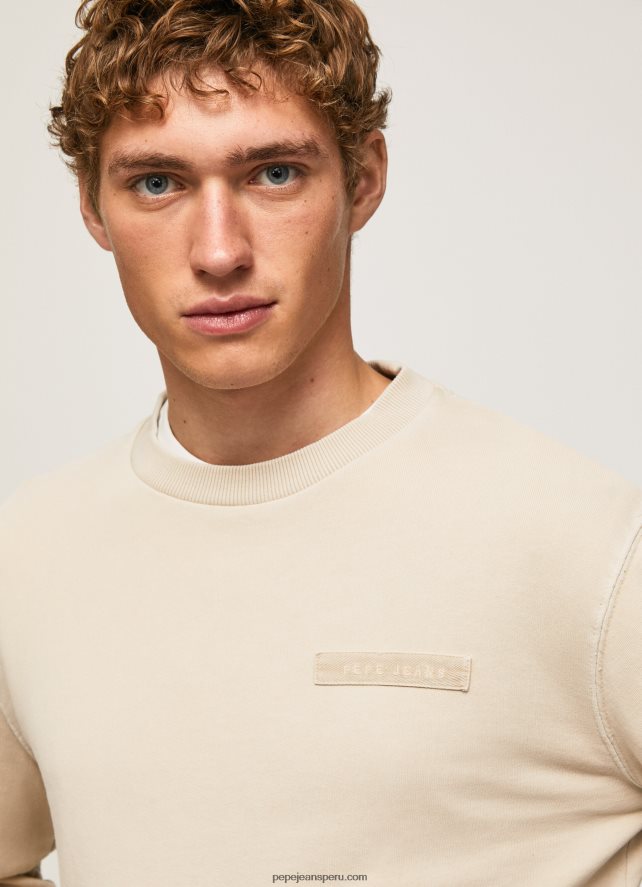 hombres jersey de algodón lavado con ácido Pepe Jeans 44JTZ886 malta - Imagen 3