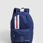 hombres mochila de tela con detalles de líneas Pepe Jeans 44JTZ1293 jarman