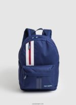 hombres mochila de tela con detalles de líneas Pepe Jeans 44JTZ1294 negro - Imagen 4
