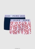 hombres Pack de 2 braguitas de algodón elástico Pepe Jeans 44JTZ1152 negro - Imagen 3