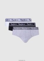 hombres Pack de 3 bóxers de algodón elástico Pepe Jeans 44JTZ1159 blanco - Imagen 4