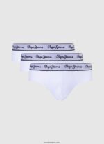 hombres Pack de 3 bóxers de algodón elástico Pepe Jeans 44JTZ1159 blanco - Imagen 5