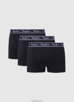 hombres Pack de 3 bóxers de algodón elástico Pepe Jeans 44JTZ1161 negro - Imagen 2