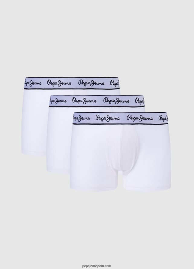 hombres Pack de 3 bóxers de algodón elástico Pepe Jeans 44JTZ1161 negro - Imagen 4