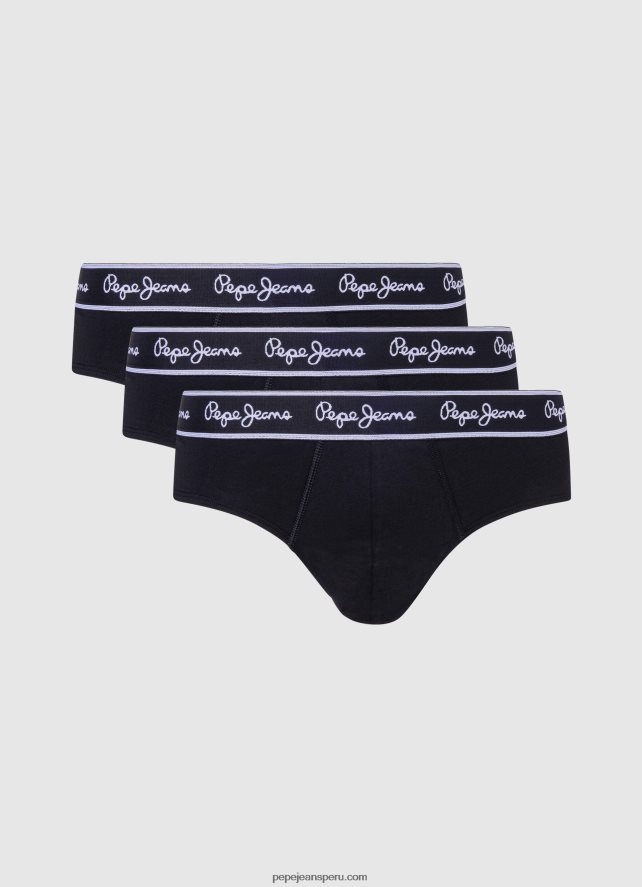 hombres Pack de 3 bóxers de algodón elástico Pepe Jeans 44JTZ1161 negro - Imagen 5