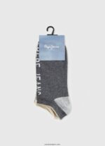 hombres Pack de 3 calcetines tobilleros Pepe Jeans 44JTZ1144 multi - Imagen 3