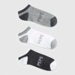 hombres Pack de 3 calcetines tobilleros Pepe Jeans 44JTZ1145 multi